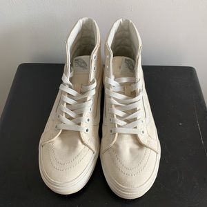 Vans Cream High-Top Sneakers